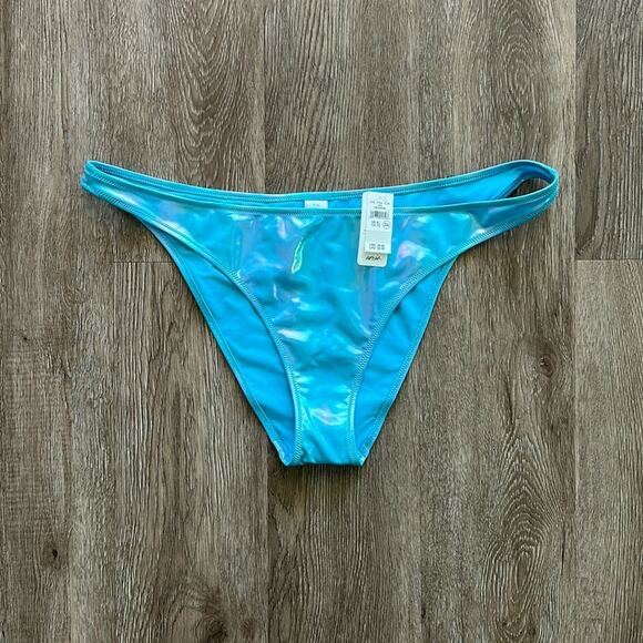 NWT Aerie Prism Holographic Cheeky Low Rise Bikini Bottom - Picture 1 of 5
